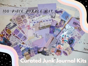Purple Curated Junk Journaling Kit