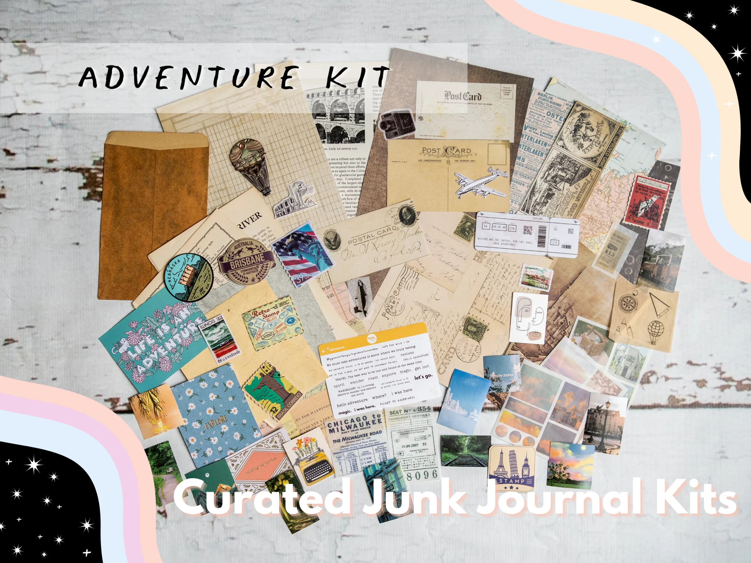 Curated Travel Junk Journaling Kit