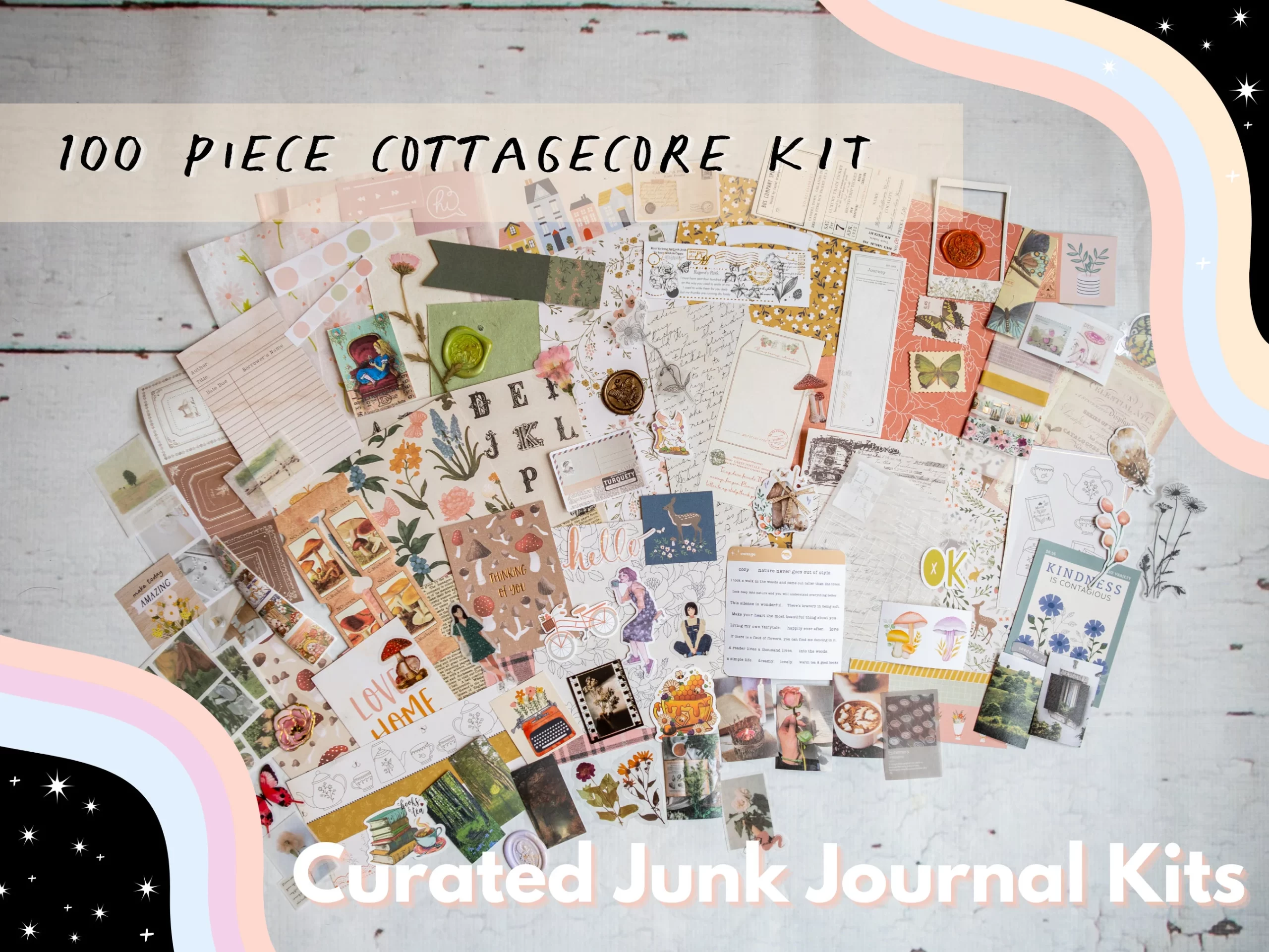 COTTAGECORE Junk Journaling Kit | LIGHT ACADEMIA