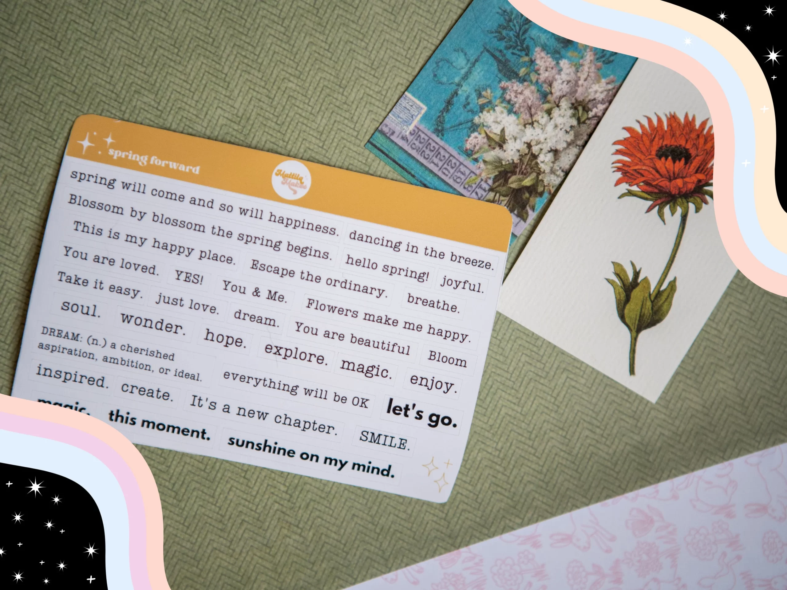 Spring Garden Curated Junk Journaling Kit - Image 3