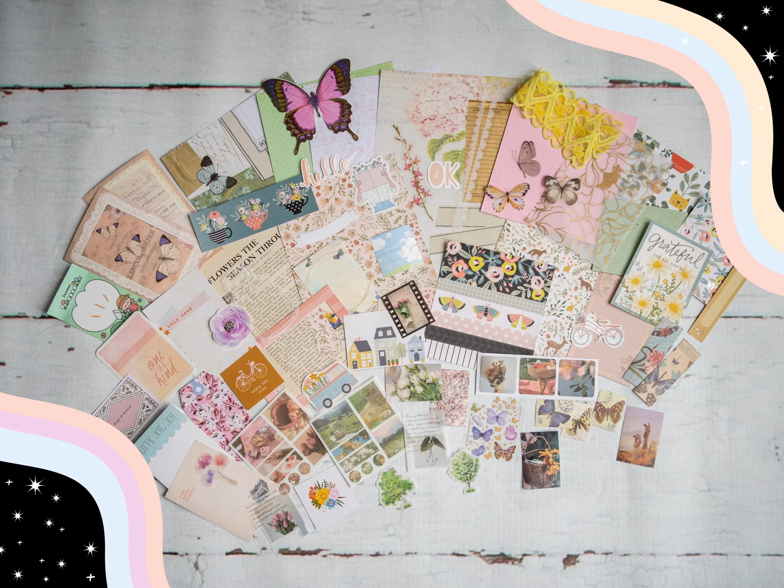 Spring Garden Curated Junk Journaling Kit - Image 4