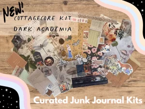 Cottagecore Dark Academia Junk Journaling Kit
